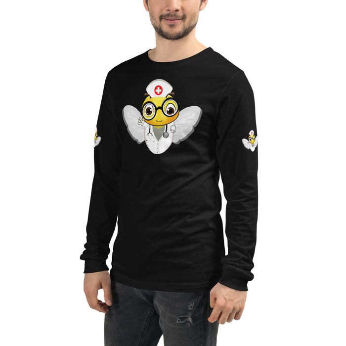 Cute NURSE BEE Unisex Long Sleeve Tee