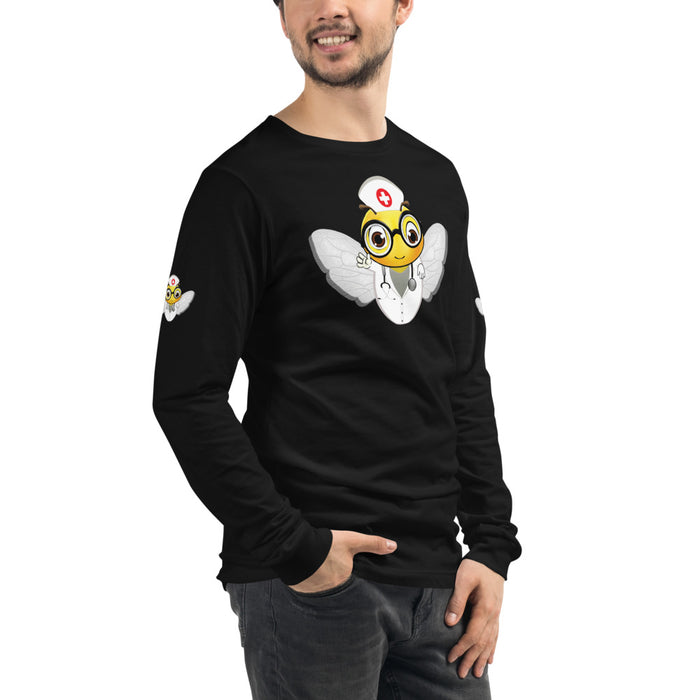 Cute NURSE BEE Unisex Long Sleeve Tee