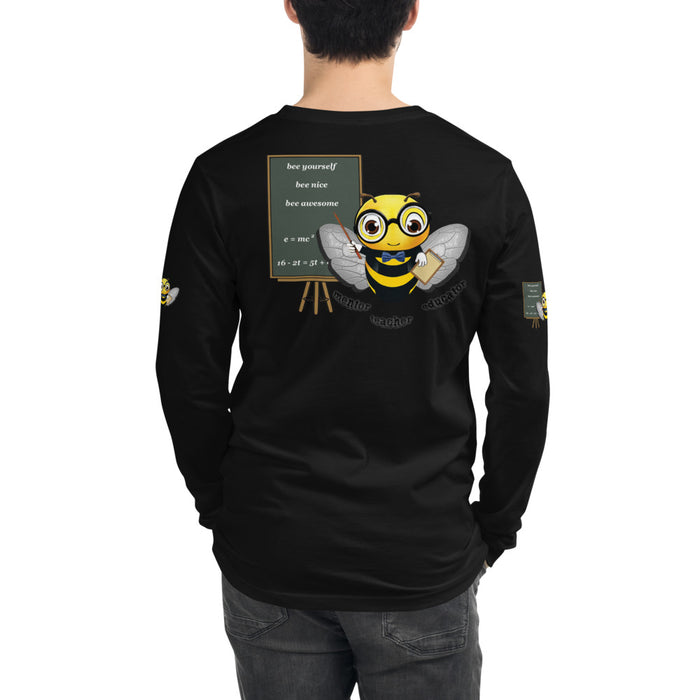 Cute GURU / TEACHER BEE Unisex Long Sleeve Tee