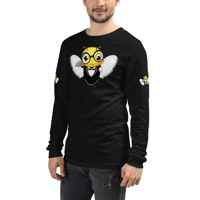 Cute WAITER / SERVER BEE Unisex Long Sleeve Tee