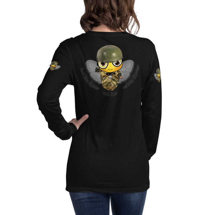 Cute SOLDIER / MILITARY BEE Long Sleeve Tee