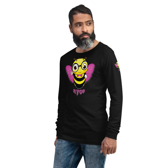 Cute pink BEE NYCE Unisex Long Sleeve Tee