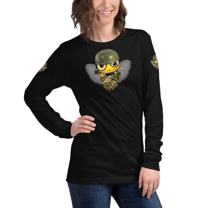 Cute SOLDIER / MILITARY BEE Long Sleeve Tee