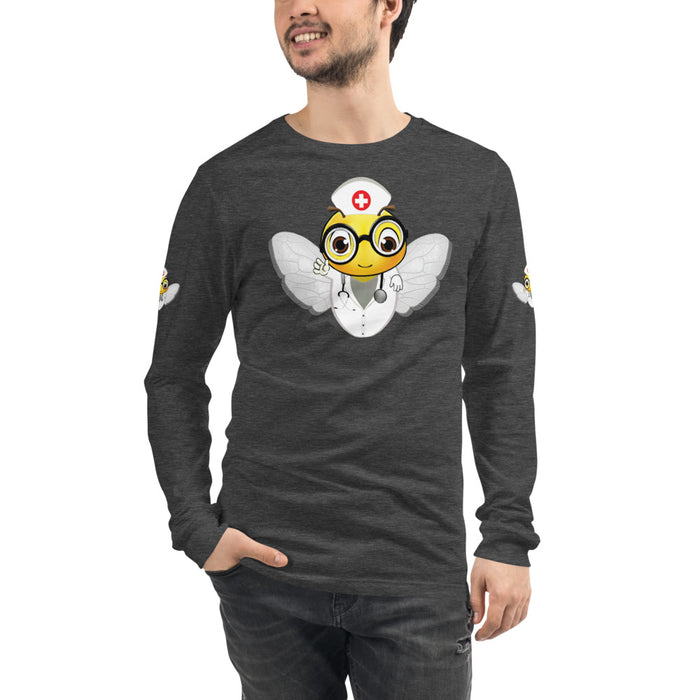 Cute NURSE BEE Unisex Long Sleeve Tee