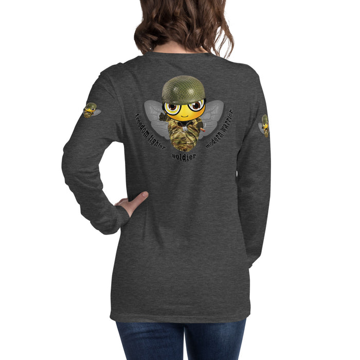 Cute SOLDIER / MILITARY BEE Long Sleeve Tee