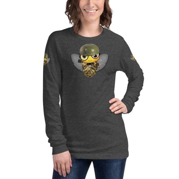 Cute SOLDIER / MILITARY BEE Long Sleeve Tee