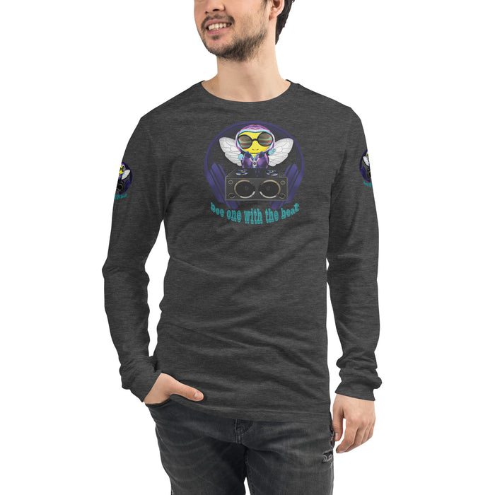 Cool & Cute BLUE BEE 1 WITH THE BEAT Unisex Long Sleeve Tee