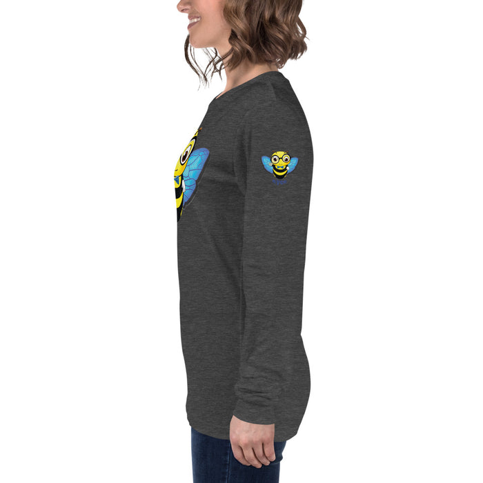 Cute blue BEE NYCE Unisex Long Sleeve Tee