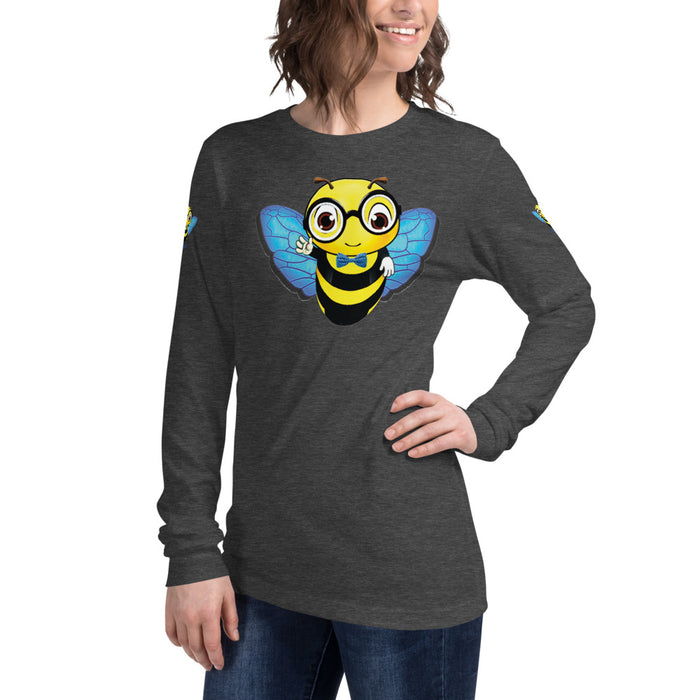 Cute blue BEE NYCE Unisex Long Sleeve Tee