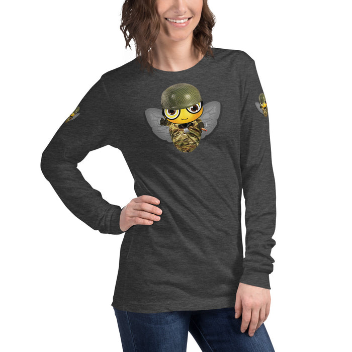 Cute SOLDIER / MILITARY BEE Long Sleeve Tee