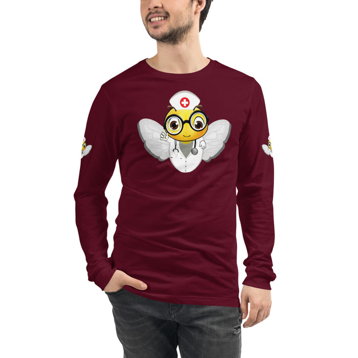 Cute NURSE BEE Unisex Long Sleeve Tee