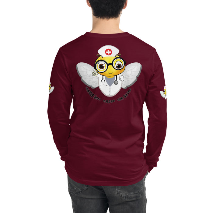 Cute NURSE BEE Unisex Long Sleeve Tee