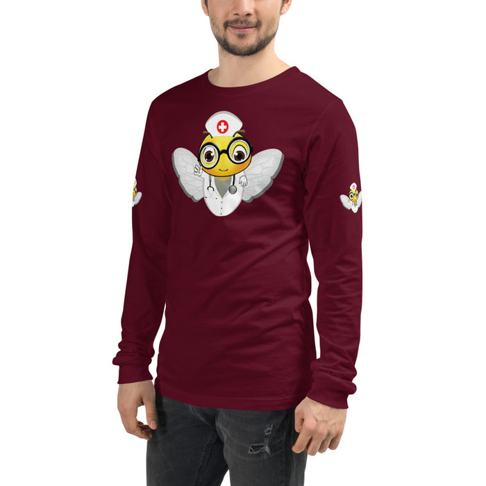 Cute NURSE BEE Unisex Long Sleeve Tee