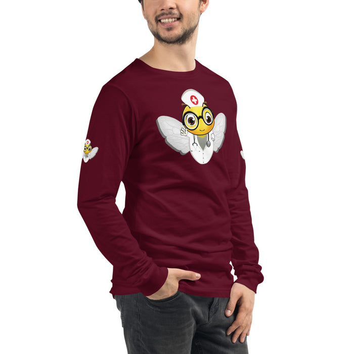 Cute NURSE BEE Unisex Long Sleeve Tee