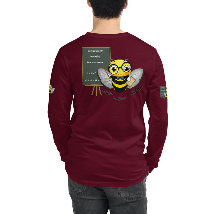 Cute GURU / TEACHER BEE Unisex Long Sleeve Tee