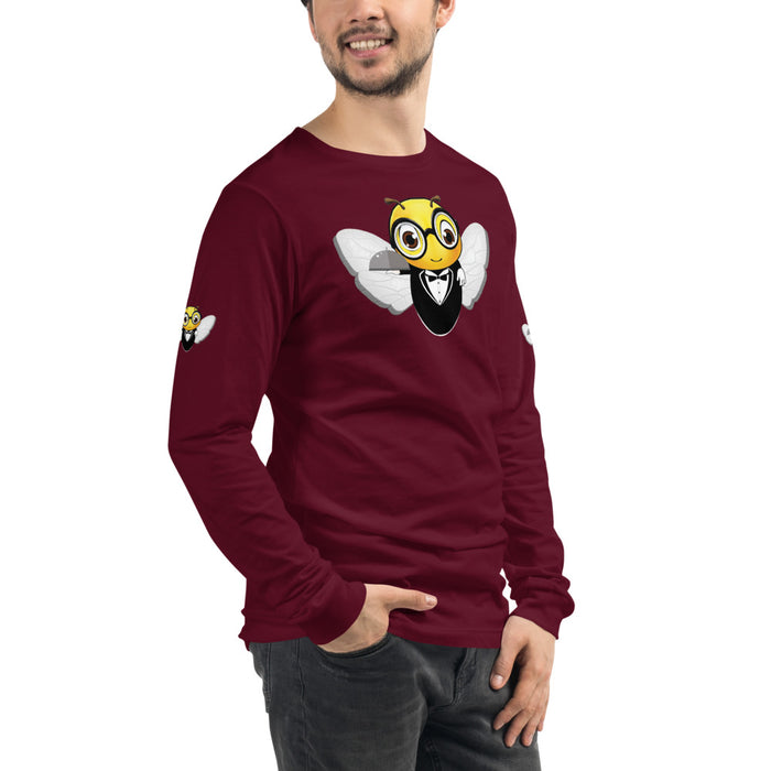 Cute WAITER / SERVER BEE Unisex Long Sleeve Tee