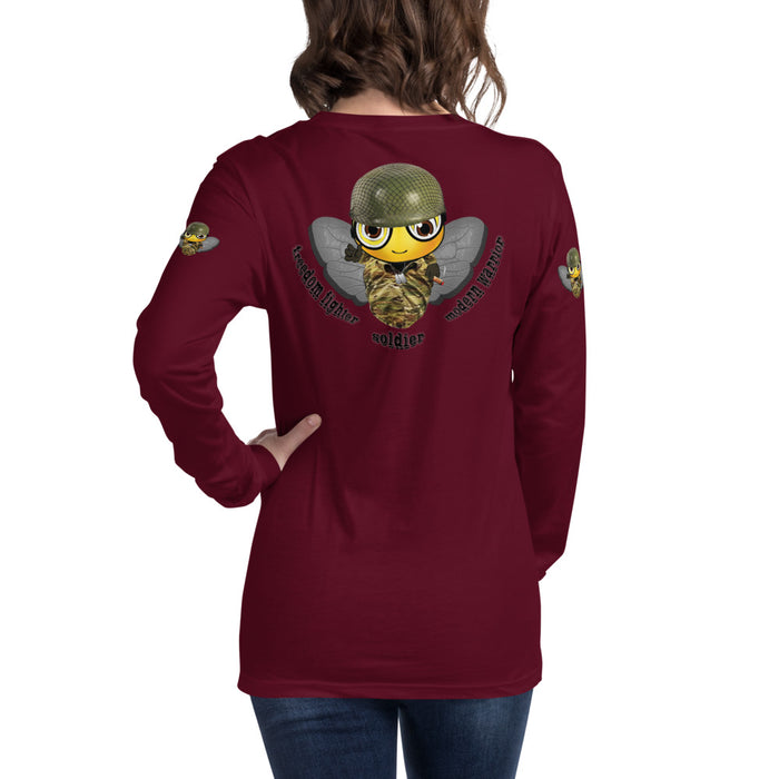 Cute SOLDIER / MILITARY BEE Long Sleeve Tee