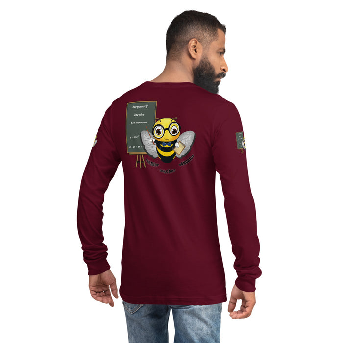 Cute GURU / TEACHER BEE Unisex Long Sleeve Tee