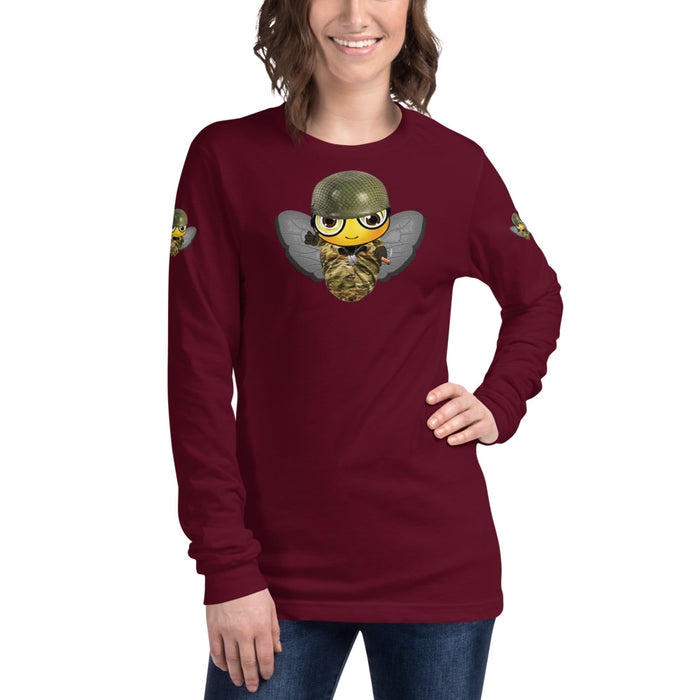 Cute SOLDIER / MILITARY BEE Long Sleeve Tee