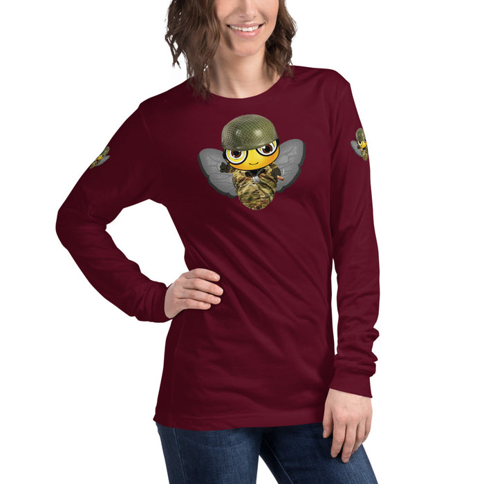 Cute SOLDIER / MILITARY BEE Long Sleeve Tee