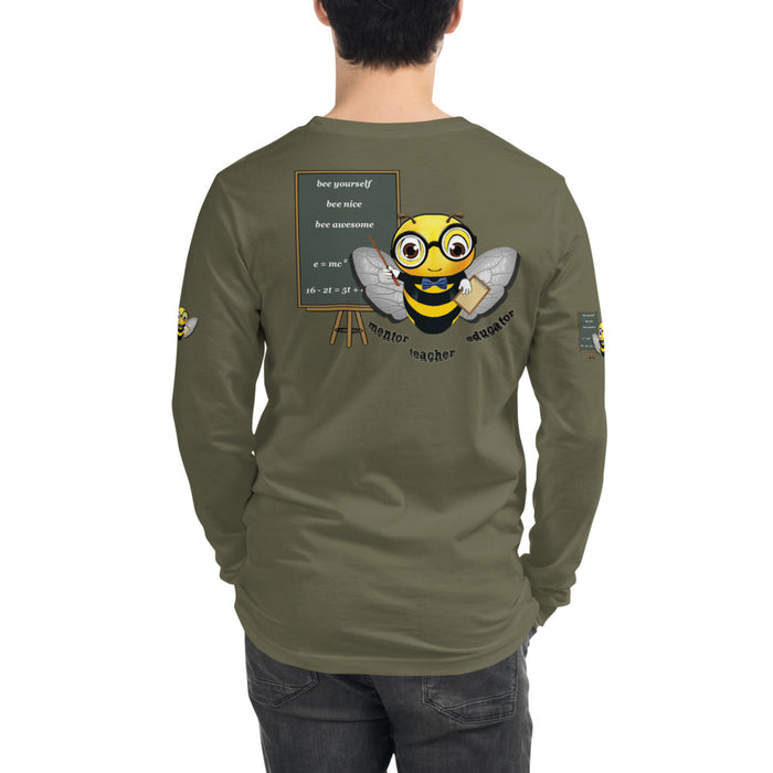 Cute GURU / TEACHER BEE Unisex Long Sleeve Tee