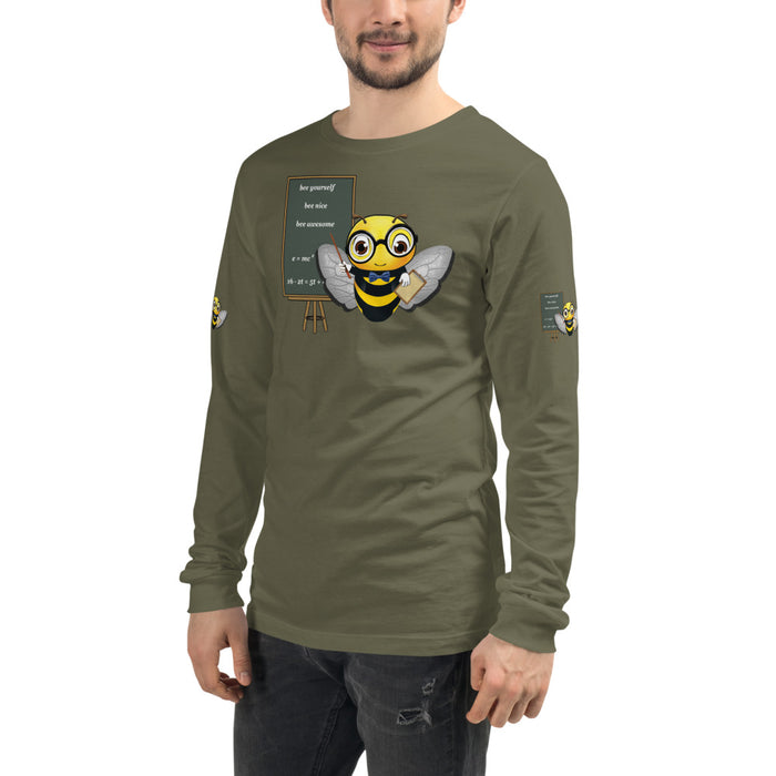 Cute GURU / TEACHER BEE Unisex Long Sleeve Tee