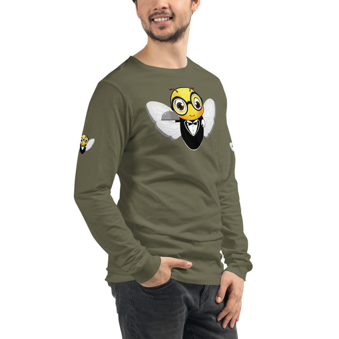 Cute WAITER / SERVER BEE Unisex Long Sleeve Tee