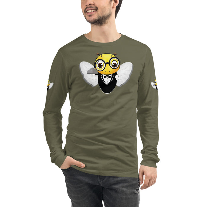 Cute WAITER / SERVER BEE Unisex Long Sleeve Tee