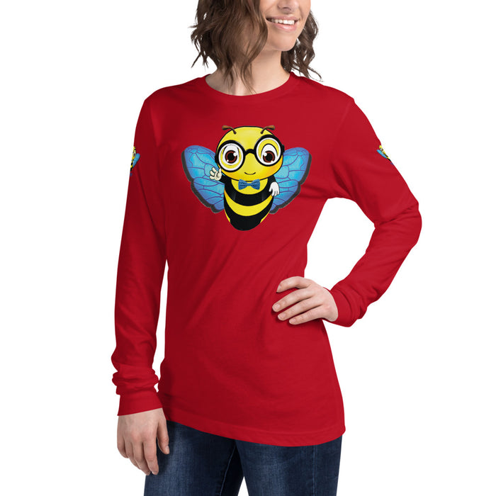 Cute blue BEE NYCE Unisex Long Sleeve Tee