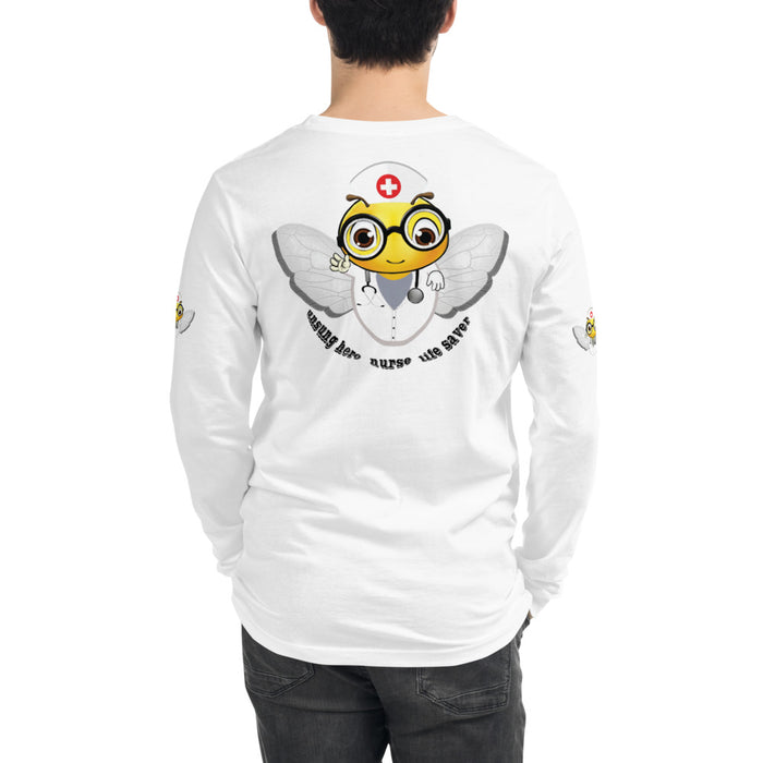 Cute NURSE BEE Unisex Long Sleeve Tee