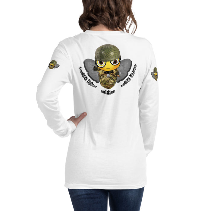 Cute SOLDIER / MILITARY BEE Long Sleeve Tee