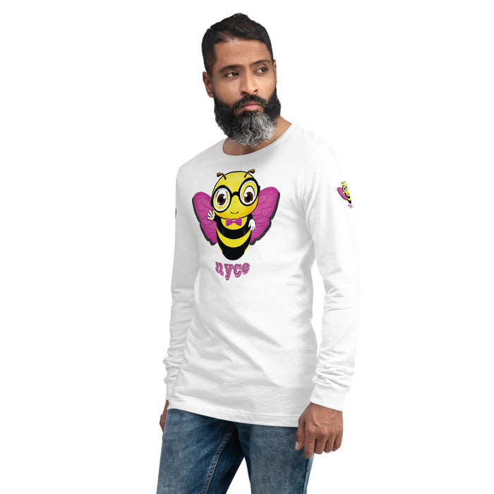 Cute pink BEE NYCE Unisex Long Sleeve Tee