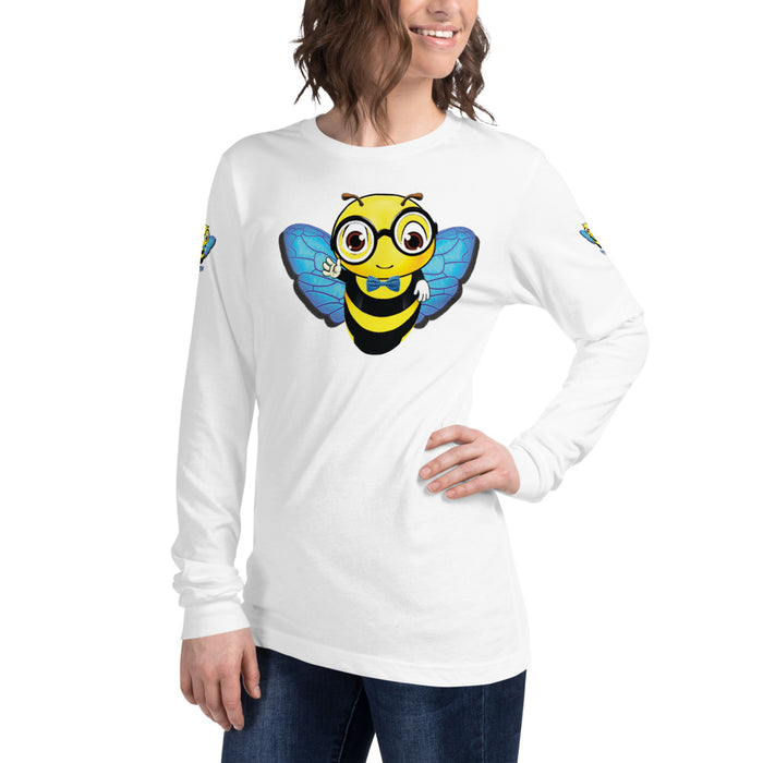 Cute blue BEE NYCE Unisex Long Sleeve Tee