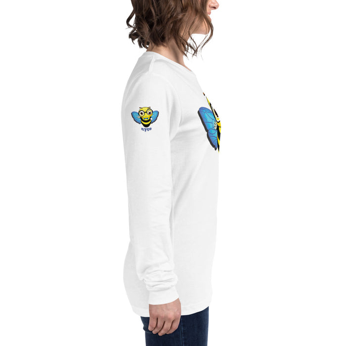 Cute blue BEE NYCE Unisex Long Sleeve Tee