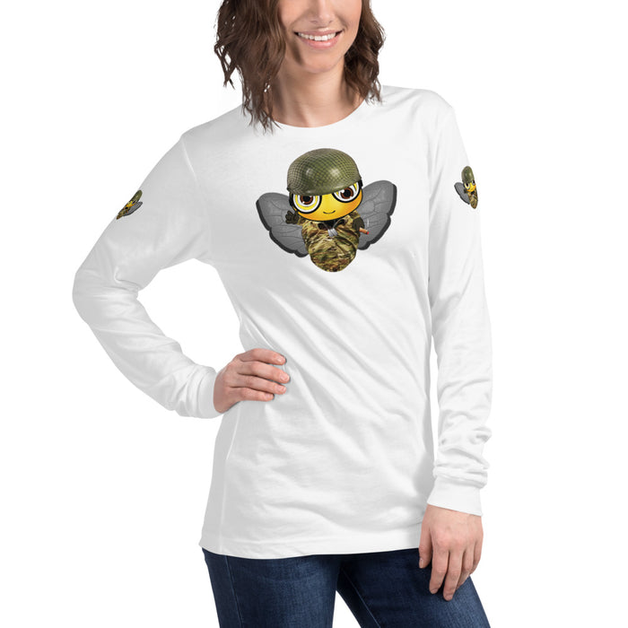 Cute SOLDIER / MILITARY BEE Long Sleeve Tee