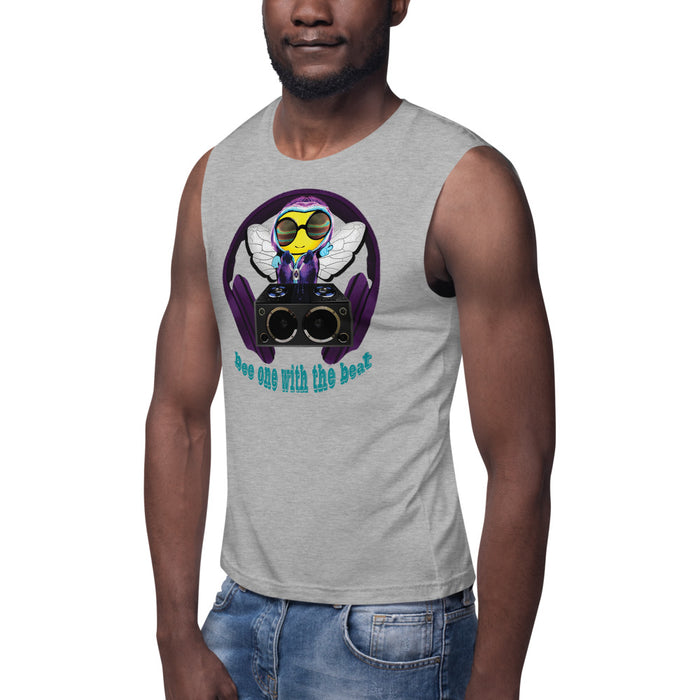 Cool & Cute BEE 1 WITH THE BEAT PURPLE Muscle Shirt