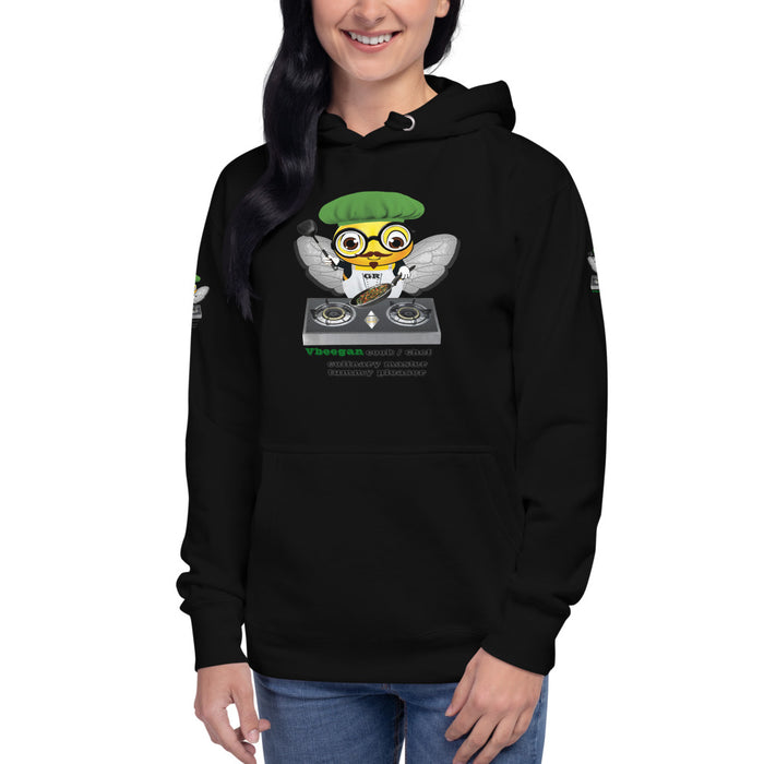 Cute VEGAN BEE CHEF Unisex Hoodie