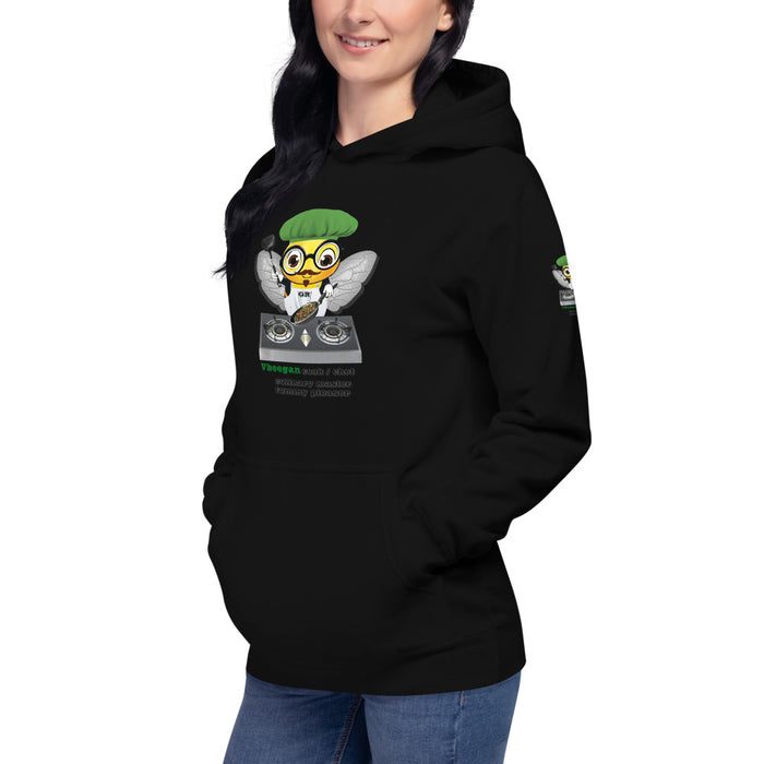 Cute VEGAN BEE CHEF Unisex Hoodie