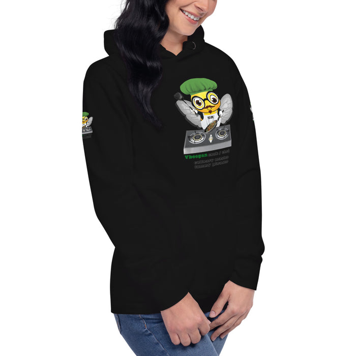 Cute VEGAN BEE CHEF Unisex Hoodie