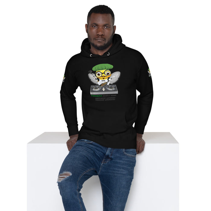 Cute VEGAN BEE CHEF Unisex Hoodie