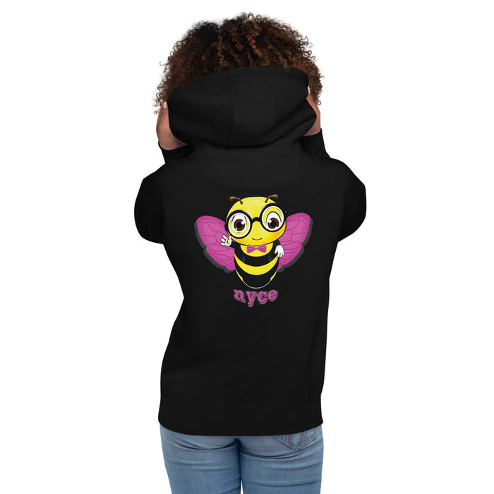 Cute pink BEE NYCE Unisex Hoodie