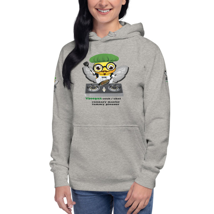 Cute VEGAN BEE CHEF Unisex Hoodie