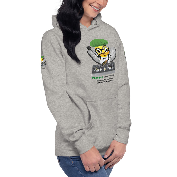 Cute VEGAN BEE CHEF Unisex Hoodie