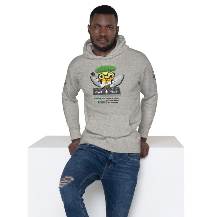 Cute VEGAN BEE CHEF Unisex Hoodie