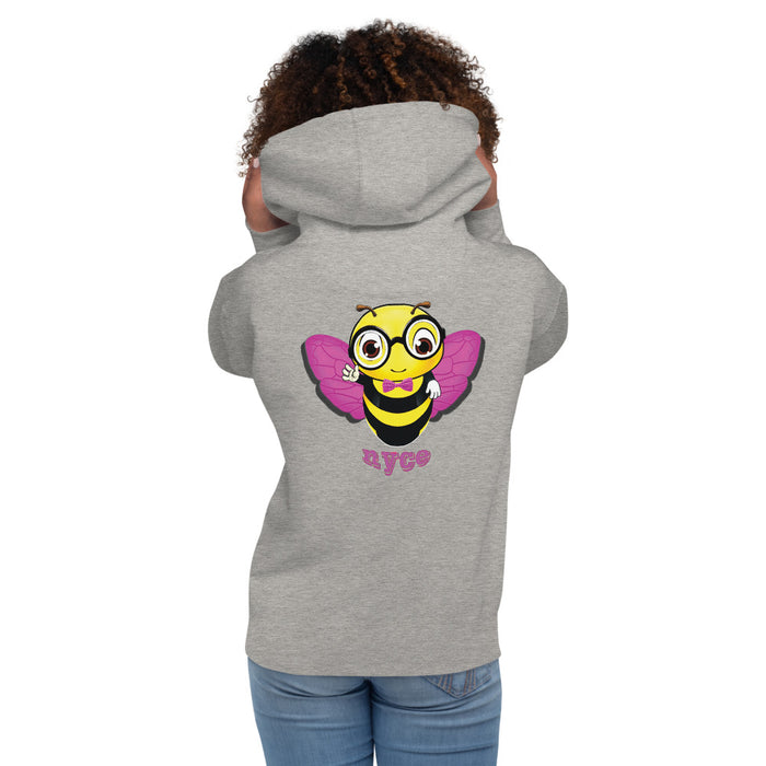 Cute pink BEE NYCE Unisex Hoodie