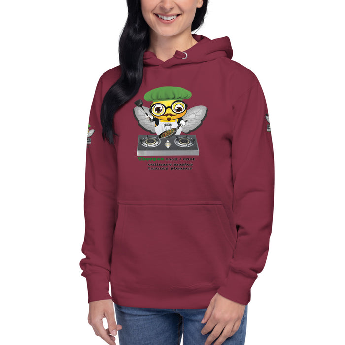 Cute VEGAN BEE CHEF Unisex Hoodie