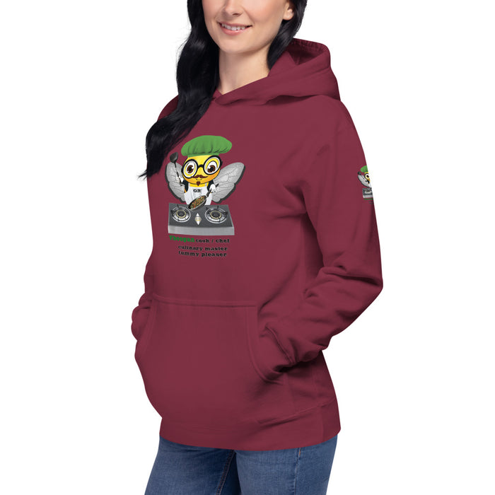 Cute VEGAN BEE CHEF Unisex Hoodie