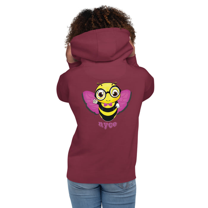 Cute pink BEE NYCE Unisex Hoodie