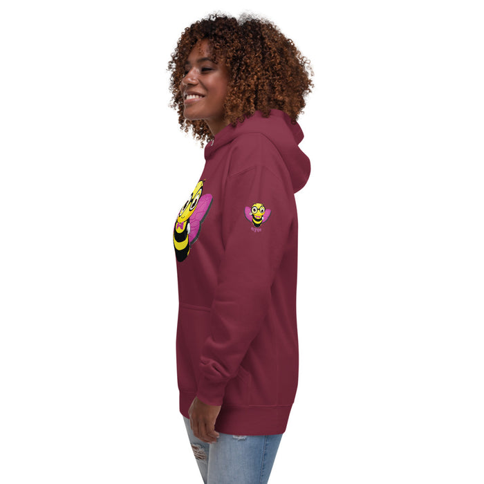 Cute pink BEE NYCE Unisex Hoodie