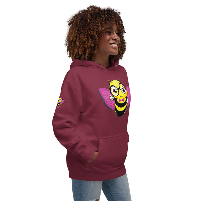 Cute pink BEE NYCE Unisex Hoodie